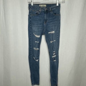 Topshop Jamie Ripped High Rise Skinny Jeans‎